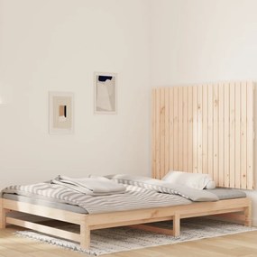 tömör fenyőfa fali fejtámla 127,5 x 3 x 90 cm