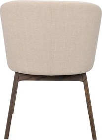 Bézs kárpitozott étkezőfotel szett 2 db-os Windham – Rowico