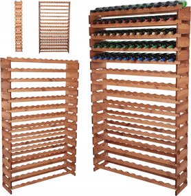 Könyvespolc 180 palackhoz moduláris bortartó állvány 15x12 Építs úgy, mint egy kattanó építőkocka