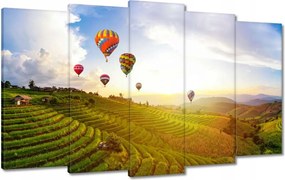 Vászonkép 100x60 Tájkép Thaiföld Léggömbök