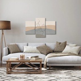 Kép - Line art csók (90x60 cm)