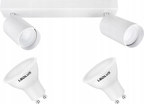Mennyezeti lámpa szett halogén sín lámpatest 2x GU10 3,5W
