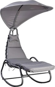Avenberg SIENA Kerti relaxációs nyugágy / hinta - szürke