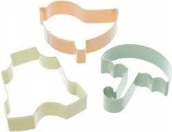 Tea kekszlyukasztó formák 3 db-os szett