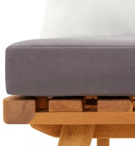 tömör akácfa kerti pad párnákkal 115 cm