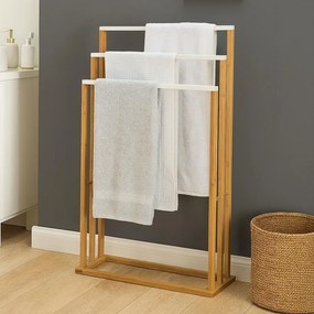 AVENBERG MAID Törölközőtartó natural/fehér 82 x 54 cm