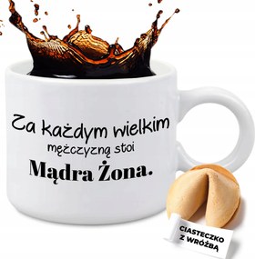 Bögre Fehér 300ml Sütemény Vicces Gadget Ajándék Pároknak Okos Feleség