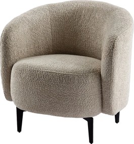 Fotel, bézs/fekete, PRESO