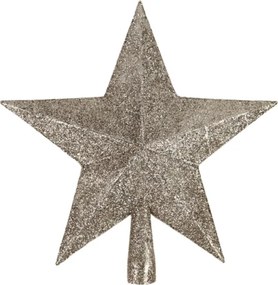 Karácsonyfa csúcsdísz csillag GLIMORA 22 cm, arany