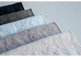 Fekete len szalvéta, 42 x 42 cm - Blomus