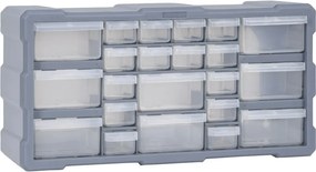vidaXL többfiókos szervező 22 fiókkal 49 x 16 x 25,5 cm