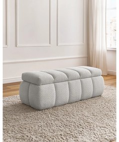 Világosszürke buklé pad – Bobochic Paris