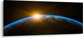 A Föld bolygó képe az űrből (120x50 cm)