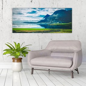 Egy tó hegyekkel képe (120x50 cm)