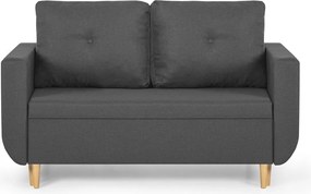 DORIS Kétszemélyes kinyitható kanapé Világosszürke