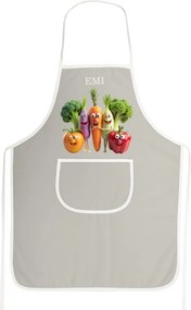 EMI Happy Veggie konyhai kötény, Szürke