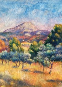 Cezanne Hegy Sainte-Victoire Poszter A2 59,4x42cm festmény művészet#491