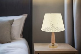 Fém éjjeli lámpa, krém-barna, 20 cm – TR390FLH2718