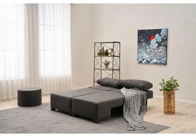 3 személyes kanapéágy Perenna Linen - Antracit
