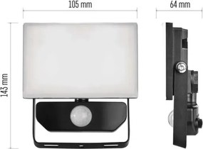 LED Reflektor érzékelővel TAMBO LED/10W/230V 4000K IP54