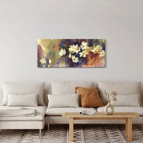 Kép - fehér magnólia, festmény (120x50 cm)