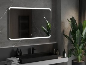 Mexen Nida LED megvilágítású fürdőszobai tükör, 120 x 80 cm, 6000K, páramentes - 9806-120-080-611-00