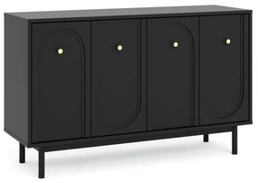 Komód Fekete/Arany Színben. MAZOMA KOMODA 4D