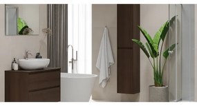 TRONDHEIM fürdőszobaszekrény 90 cm-es mosdóhoz, dió