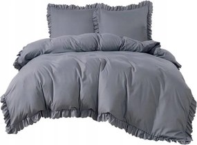 Skandináv stílusú mikroszálas ágyneműhuzat 200x220 3 részes Szürke Klasszikus