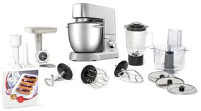 Ezüstszínű konyhai robotgép Masterchef Grande – Tefal