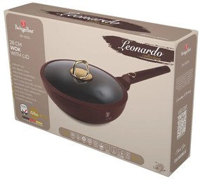 Berlinger Haus indukciós tapadásmentes Wok serpenyő fedővel 28 cm Leonardo Collection