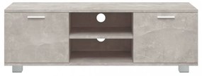 betonszürke szerelt fa TV-szekrény 120 x 34,5 x 35 cm