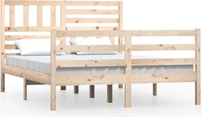vidaXL tömör fa ágykeret matrac nélkül 160 x 200 cm