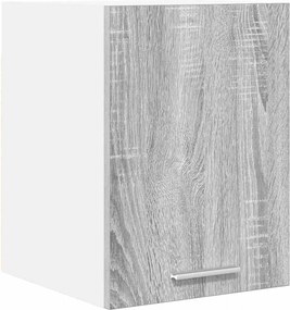 vidaXL Függő szekrény Szürke Sonoma és fehér 30 x 31 x 40 cm Faanyag