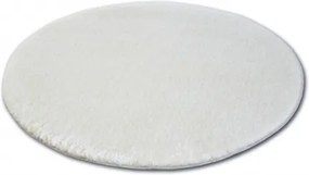 Shaggy szőnyeg kör micro fehér kerék 60 cm