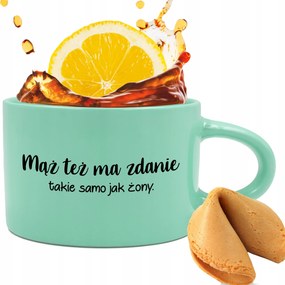 Menta Csésze 200ml Vicces Ajándék Valentin nap Férj Van Egy mondata Sütemény