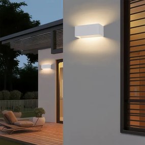 Brilagi - LED kültéri fali lámpatest DONNANI LED/7W/230V 20 cm fehér IP44