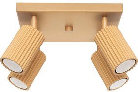 Sollux SL.1564 - Spotlámpa KARBON 4xGU10/10W/230V arany