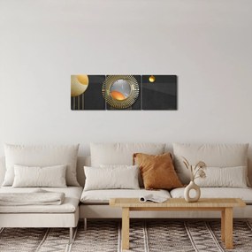Kép - Absztrakció (órával) (90x30 cm)