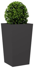 fekete acél kerti növénytartó 45 x 45 x 75 cm