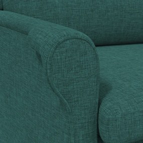 Modern Karosszék Sötét Zöld Szövet, Fa Standard Ergonomikus