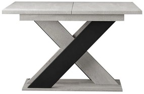 Asztal Goodyear 117Fekete, Szürke, 75x90x120cm, Hosszabbíthatóság, Laminált forgácslap, Laminált forgácslap
