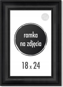 Képkeret 18x24 cm 24x18 Fekete