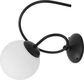 KAJA K-5352 NELA Fekete Színű Fali Lámpa 1xE14 10W IP20