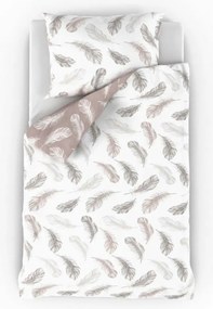 Kvalitex Nordic Shelby pamut ágynemű, bézs, 140 x 220 cm, 70 x 90 cm, 140 x 220 cm, 70 x 90 cm