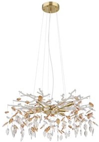 Globo 64132-8 - Csillár zsinóron DANNA 8xG9/8W/230V átm. 61 cm arany
