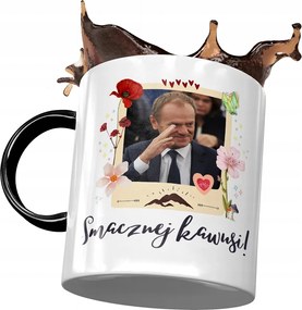 Bögre Fekete Donald Tusk Po Ajándék Platform Nyomtatott Fotóval