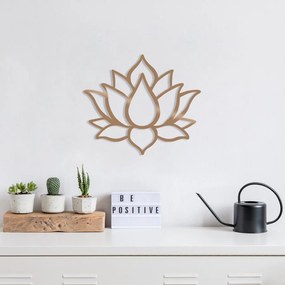 Fém fali dekoráció, Lotus Flower 1 - Copper