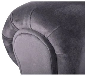 BURDA Velvet szürke/fekete pad
