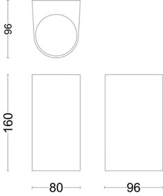 Philips - Kültéri fali lámpa NIGHTINGALE 2xGU10/35W/230V IP44